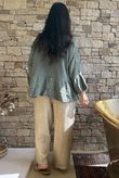 Santos Cotton Zahra Embroidered Smock Khaki /5=